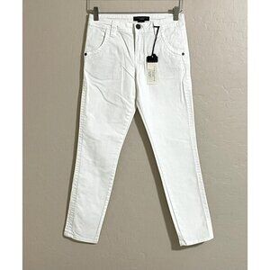 Sanctuary Denim Crop Skinny Stretch Jeans White SZ 26 NWT